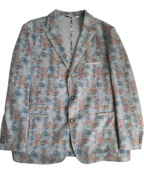 Robert Graham Sport Coat Blazer Men's 46R Tailored Unstructured AOP